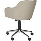 Chaise de bureau pivotante - Similicuir capitonné, hauteur réglable