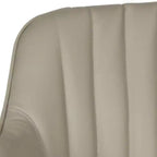 Chaise de bureau pivotante - Similicuir capitonné, hauteur réglable