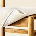 Chaise de salle à manger sans accoudoirs avec pieds tournés – Structure en bois d'hévéa, rembourrage en mousse