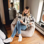 Fauteuil poire Hug - Suède végane, Adolescents et adultes