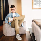 Fauteuil poire Hug - Suède végane, Adolescents et adultes