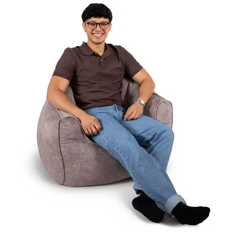 Fauteuil poire Hug - Suède végane, Adolescents et adultes