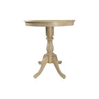 Carolina Living Salem Round Pedestal Bar Table Natural Driftwood