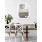 Miroir Mural Octogonal 28 x 36 - Cadre en MDF