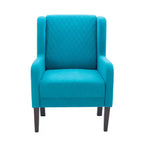 Fauteuil d'appoint rembourré à dossier haut - Mousse haute densité, cadre en bois