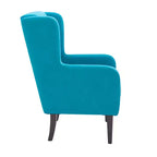 Fauteuil d'appoint rembourré à dossier haut - Mousse haute densité, cadre en bois