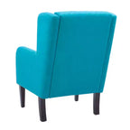 Fauteuil d'appoint rembourré à dossier haut - Mousse haute densité, cadre en bois