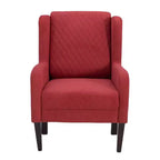 Fauteuil d'appoint rembourré à dossier haut - Mousse haute densité, cadre en bois
