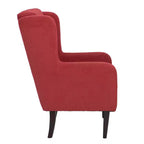 Fauteuil d'appoint rembourré à dossier haut - Mousse haute densité, cadre en bois