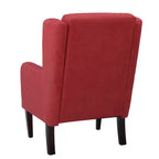 Fauteuil d'appoint rembourré à dossier haut - Mousse haute densité, cadre en bois