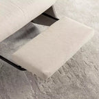 Fauteuil à bascule inclinable en velours côtelé avec repose-pieds - Chambre de bébé et Salon
