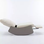 Fauteuil à bascule inclinable en velours côtelé avec repose-pieds - Chambre de bébé et Salon