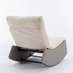 Fauteuil à bascule inclinable en velours côtelé avec repose-pieds - Chambre de bébé et Salon
