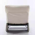 Fauteuil à bascule inclinable en velours côtelé avec repose-pieds - Chambre de bébé et Salon