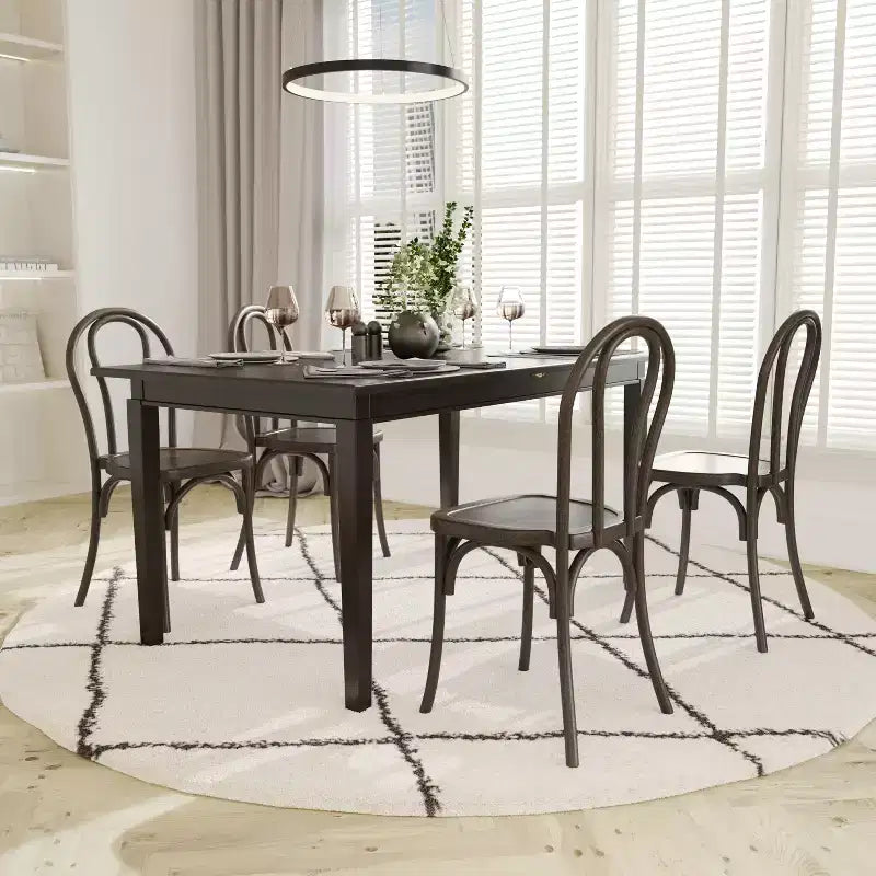 Chaise Thonet en résine aspect bois, résistante aux intempéries - Intérieur/Extérieur