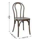 Chaise Thonet en résine aspect bois, résistante aux intempéries - Intérieur/Extérieur