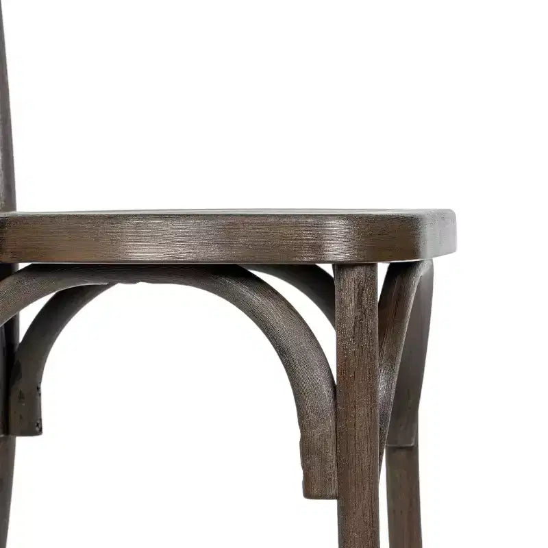 Chaise Thonet en résine aspect bois, résistante aux intempéries - Intérieur/Extérieur