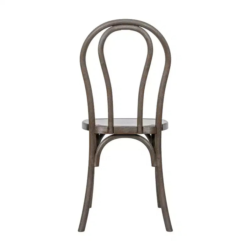 Chaise Thonet en résine aspect bois, résistante aux intempéries - Intérieur/Extérieur