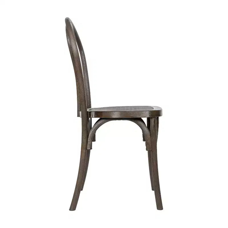 Chaise Thonet en résine aspect bois, résistante aux intempéries - Intérieur/Extérieur