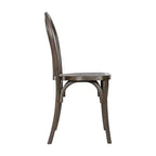 Chaise Thonet en résine aspect bois, résistante aux intempéries - Intérieur/Extérieur