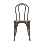 Chaise Thonet en résine aspect bois, résistante aux intempéries - Intérieur/Extérieur