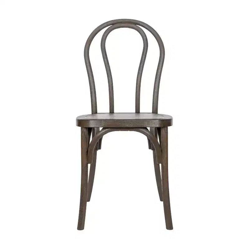 Chaise Thonet en résine aspect bois, résistante aux intempéries - Intérieur/Extérieur