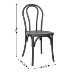 Chaise Thonet en résine aspect bois, résistante aux intempéries - Intérieur/Extérieur