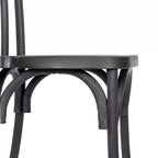 Chaise Thonet en résine aspect bois, résistante aux intempéries - Intérieur/Extérieur