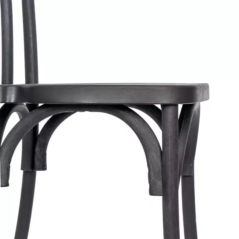 Chaise Thonet en résine aspect bois, résistante aux intempéries - Intérieur/Extérieur