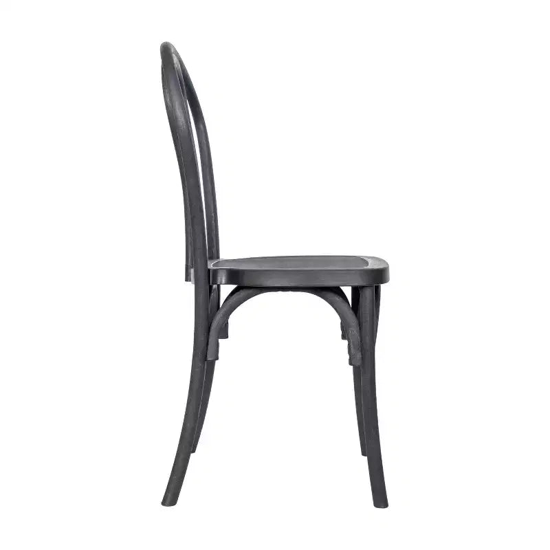Chaise Thonet en résine aspect bois, résistante aux intempéries - Intérieur/Extérieur