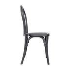 Chaise Thonet en résine aspect bois, résistante aux intempéries - Intérieur/Extérieur