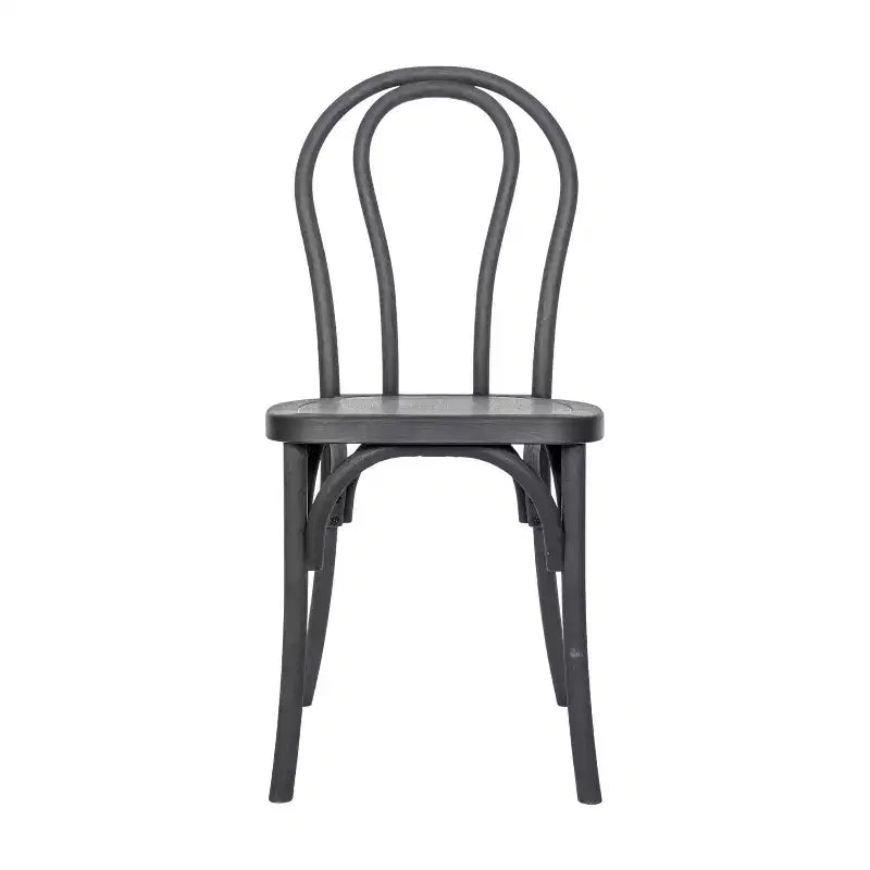 Chaise Thonet en résine aspect bois, résistante aux intempéries - Intérieur/Extérieur