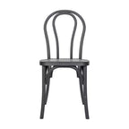 Chaise Thonet en résine aspect bois, résistante aux intempéries - Intérieur/Extérieur