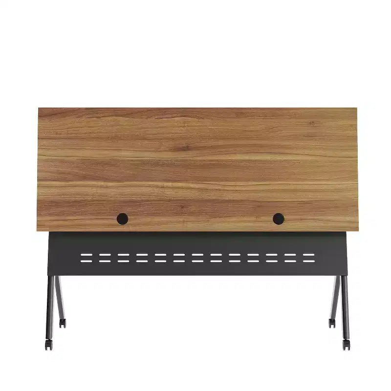 Table de formation rabattable emboîtable à usage commercial robuste avec pieds en Y et panneau d'intimité