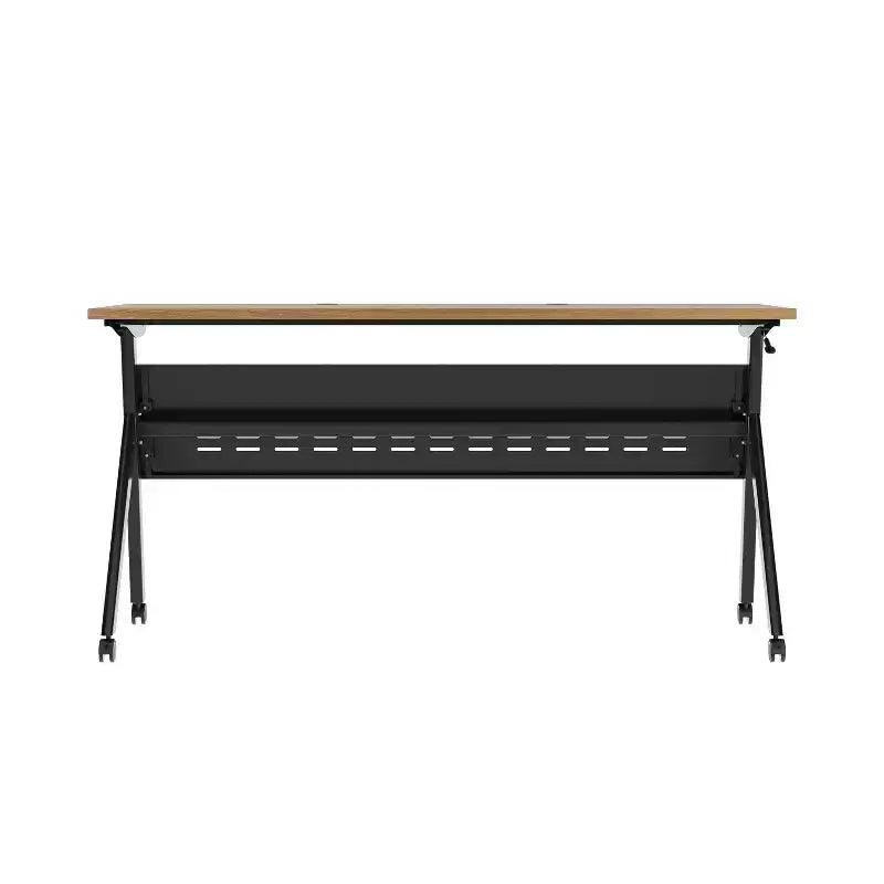 Table de formation rabattable emboîtable à usage commercial robuste avec pieds en Y et panneau d'intimité