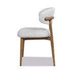 Chaise de salle à manger moderne capitonnée de 20,5 po avec cadre en bois