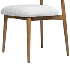 Chaise de salle à manger moderne capitonnée de 20,5 po avec cadre en bois